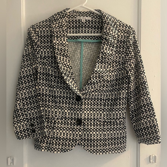 Cabi Women’s Dujour Geometric Blazer Size 4 - Picture 1 of 6